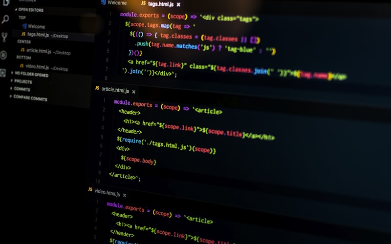 Code editor displaying syntax-highlighted source code